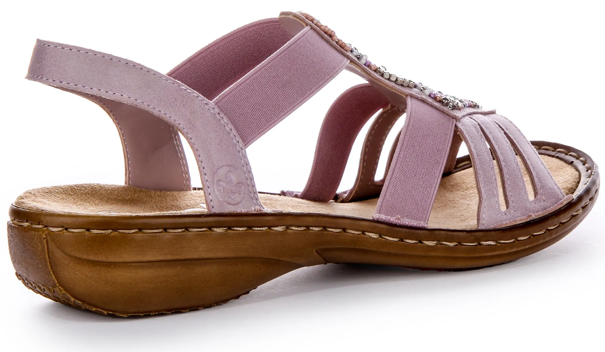 Rieker 60801-30 Sandal In Pink For Women