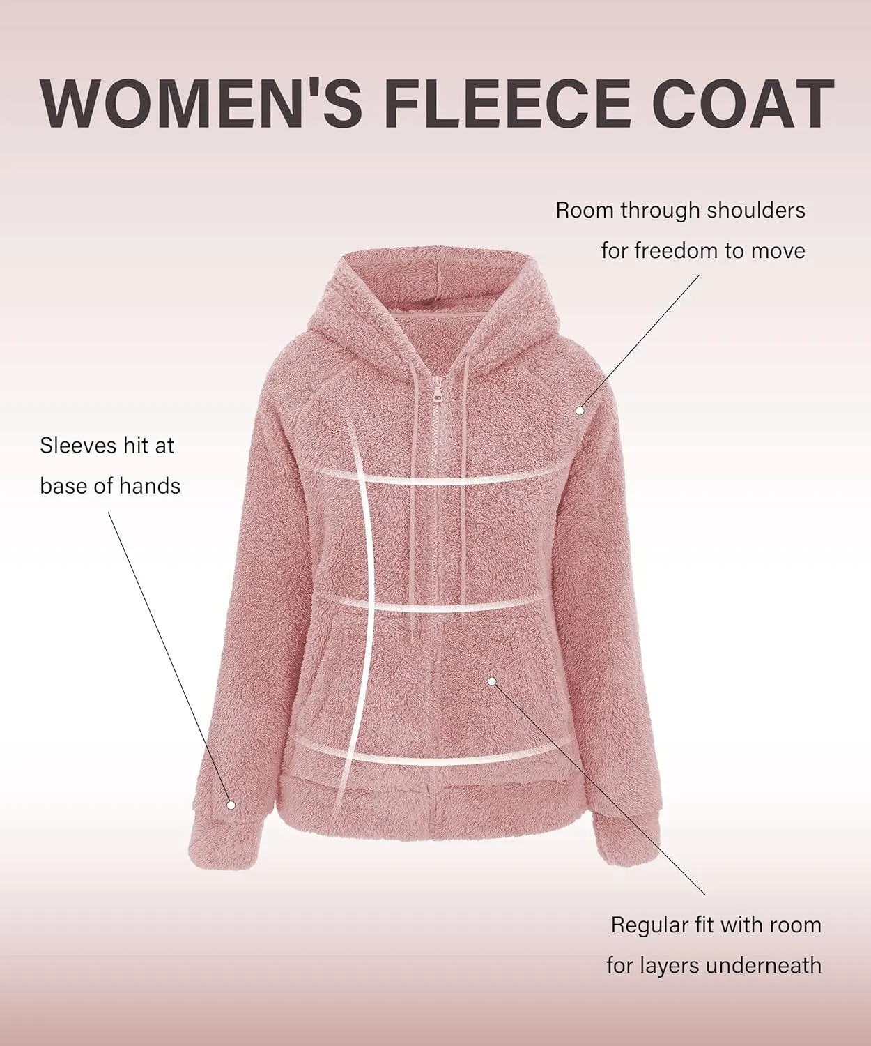 RISISSIDA Women Faux Fur Fleece Lightweight Jacket Spring Fall Transitional Fashion, Cute Thin Coat