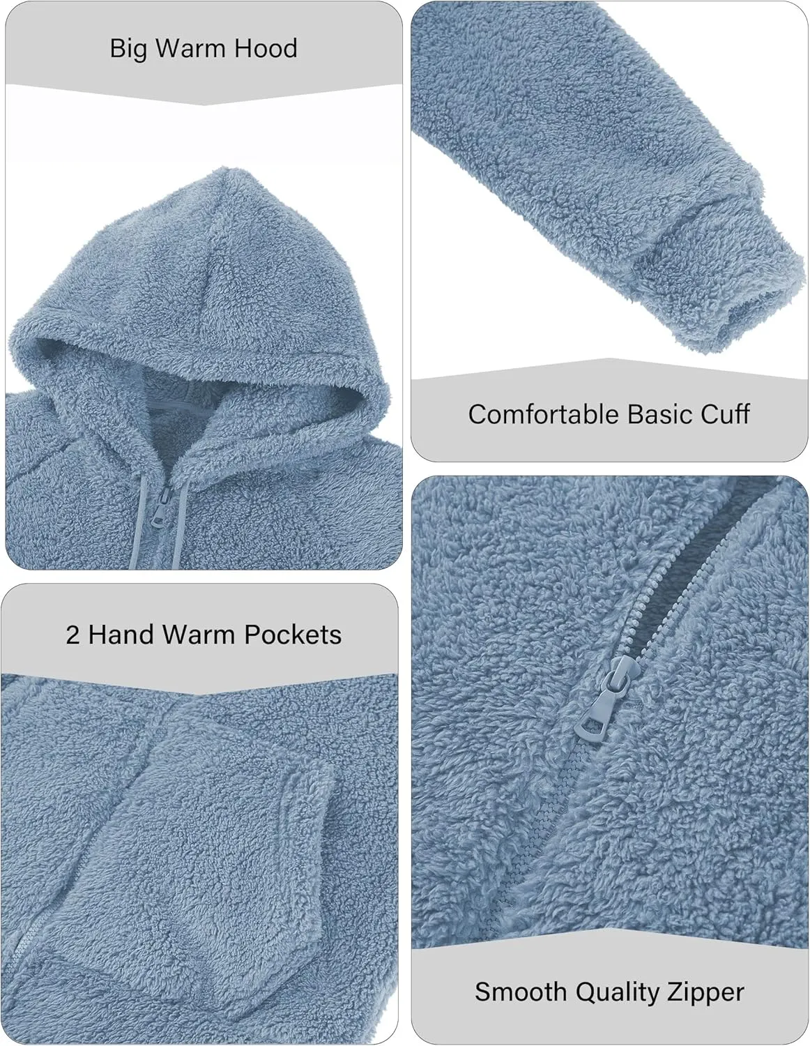 RISISSIDA Women Faux Fur Fleece Lightweight Jacket Spring Fall Transitional Fashion, Cute Thin Coat