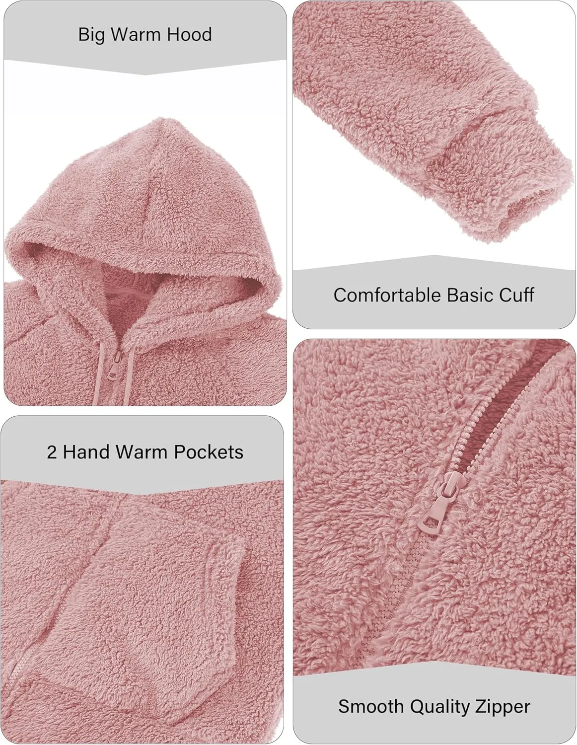 RISISSIDA Women Faux Fur Fleece Lightweight Jacket Spring Fall Transitional Fashion, Cute Thin Coat
