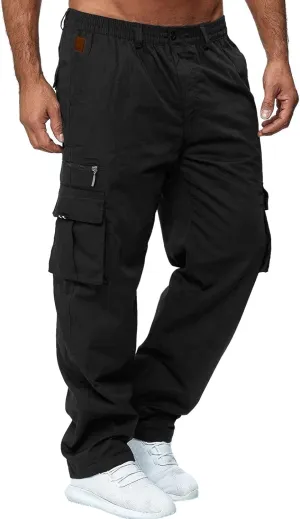 sdbrld Sweatpants For Men Men's Hip Hop Joggers Splice Drawstring Cargo Pants Fashion Hiking Running Sweatpants Trousers