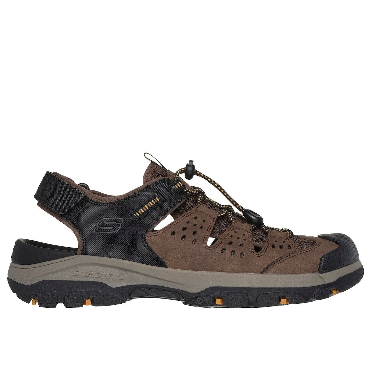 Skechers 205113 Tresmen - Menard Mens Brown Black Vegan  Sandals