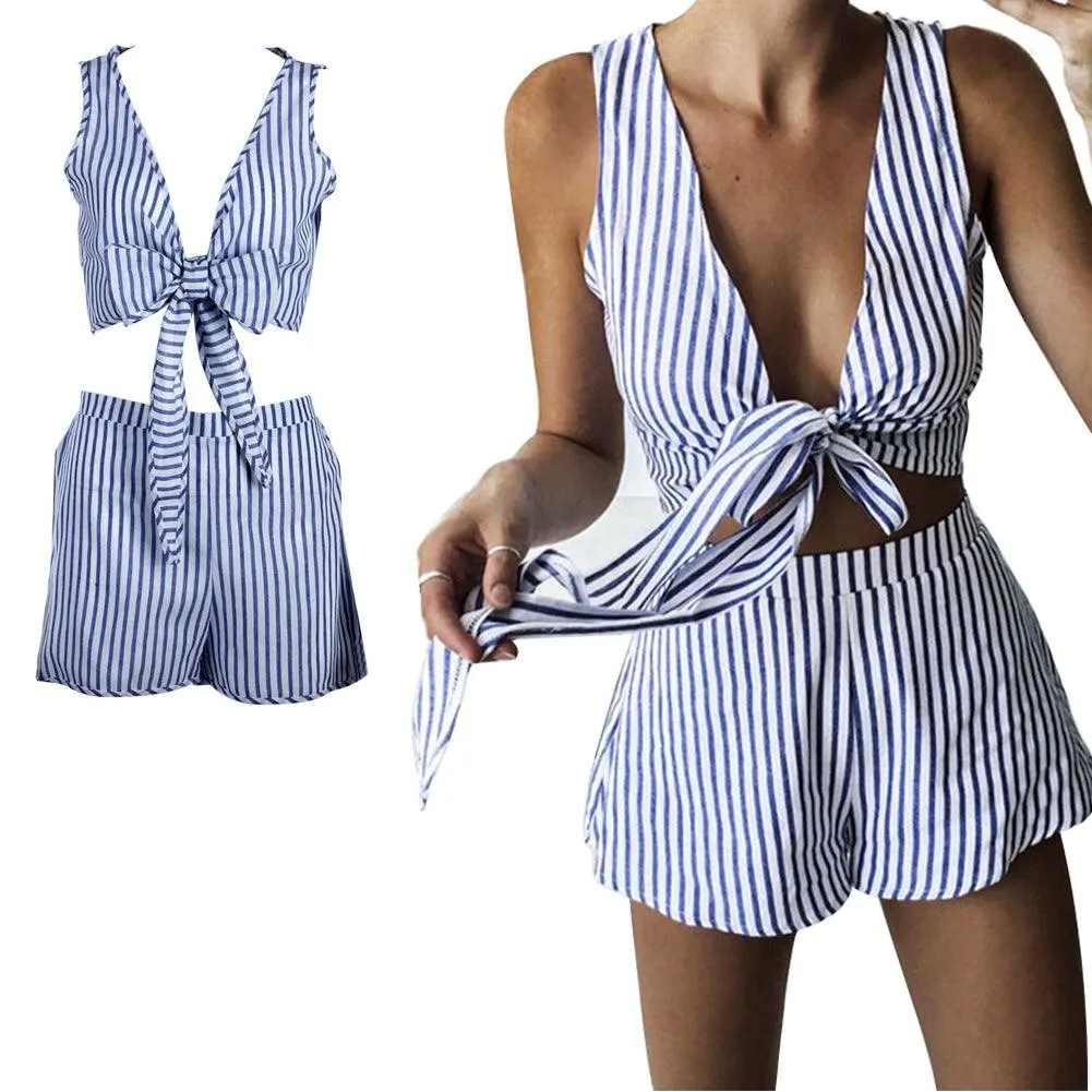 STRIPES ARE RIGHT SHORTS SET