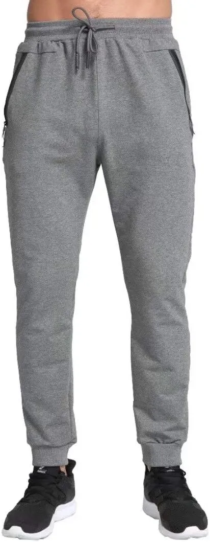 Tansozer Men's Lightweight Joggers Casual Slim Sweatpants Track Pants with Zipper Pockets