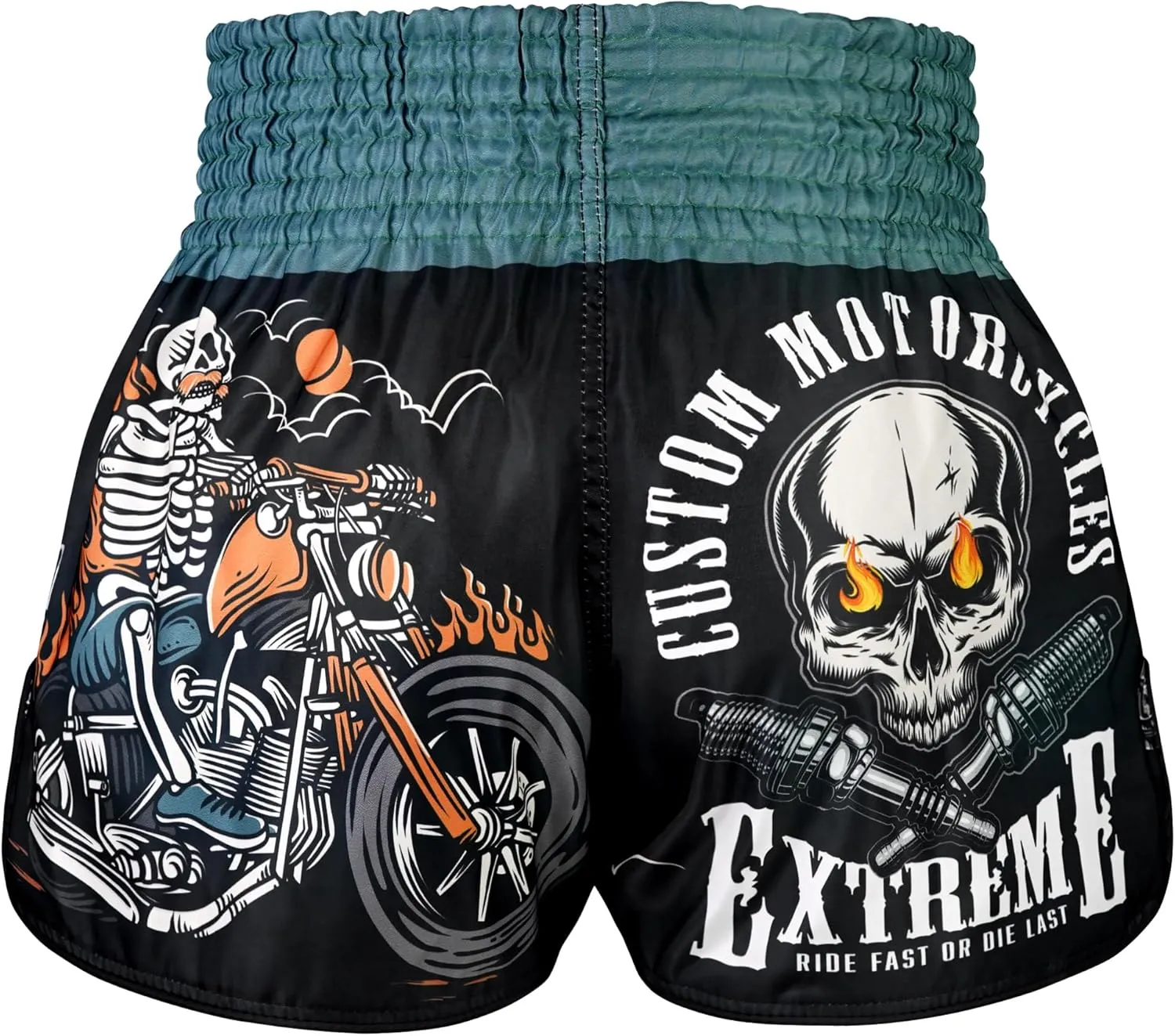 Tuff Sport Muay Thai Boxing Shorts, Retro Styles, Classic Slim Cut, MMA, Kickboxing, Workout Set