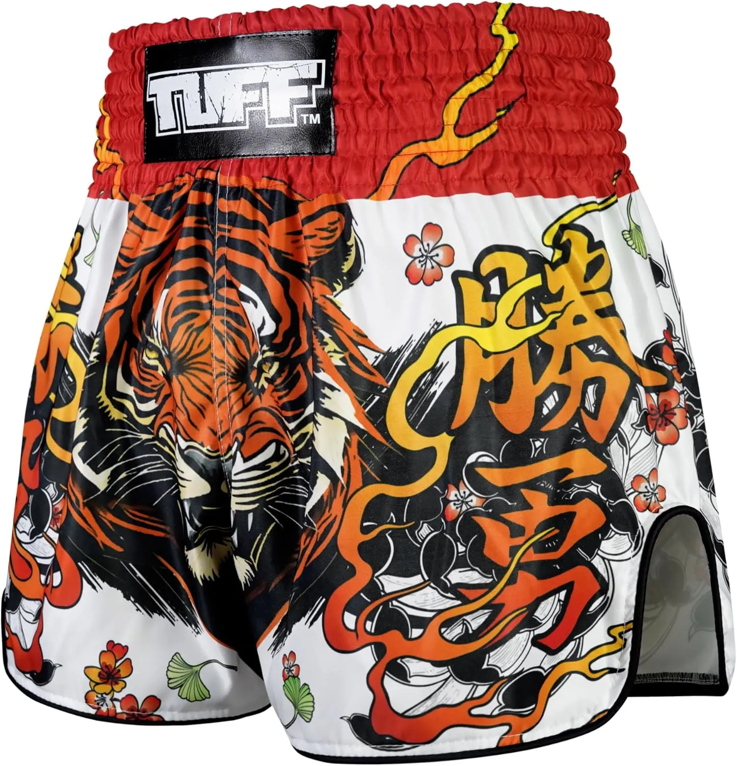 Tuff Sport Muay Thai Boxing Shorts, Retro Styles, Classic Slim Cut, MMA, Kickboxing, Workout Set