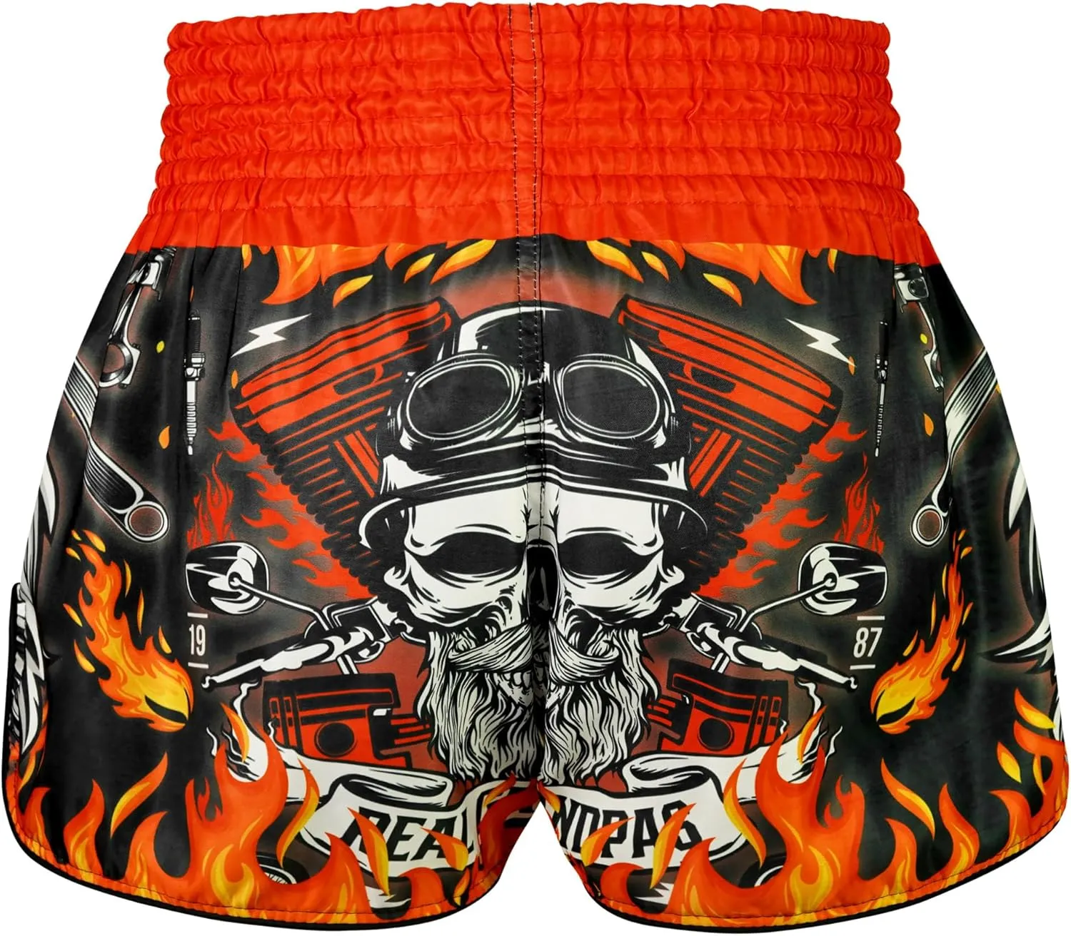 Tuff Sport Muay Thai Boxing Shorts, Retro Styles, Classic Slim Cut, MMA, Kickboxing, Workout Set