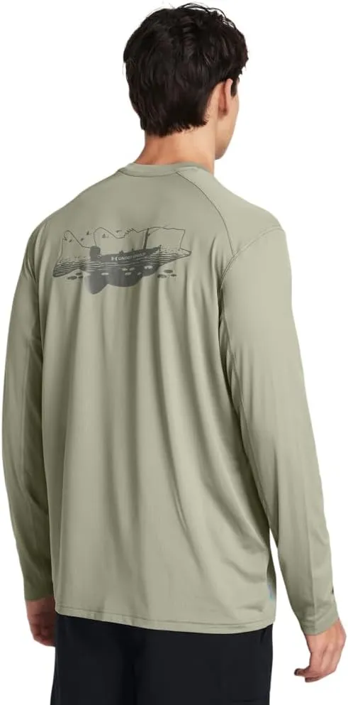 Under Armour Men's Iso-chill Shorebreak Back Graphic Long Sleeve