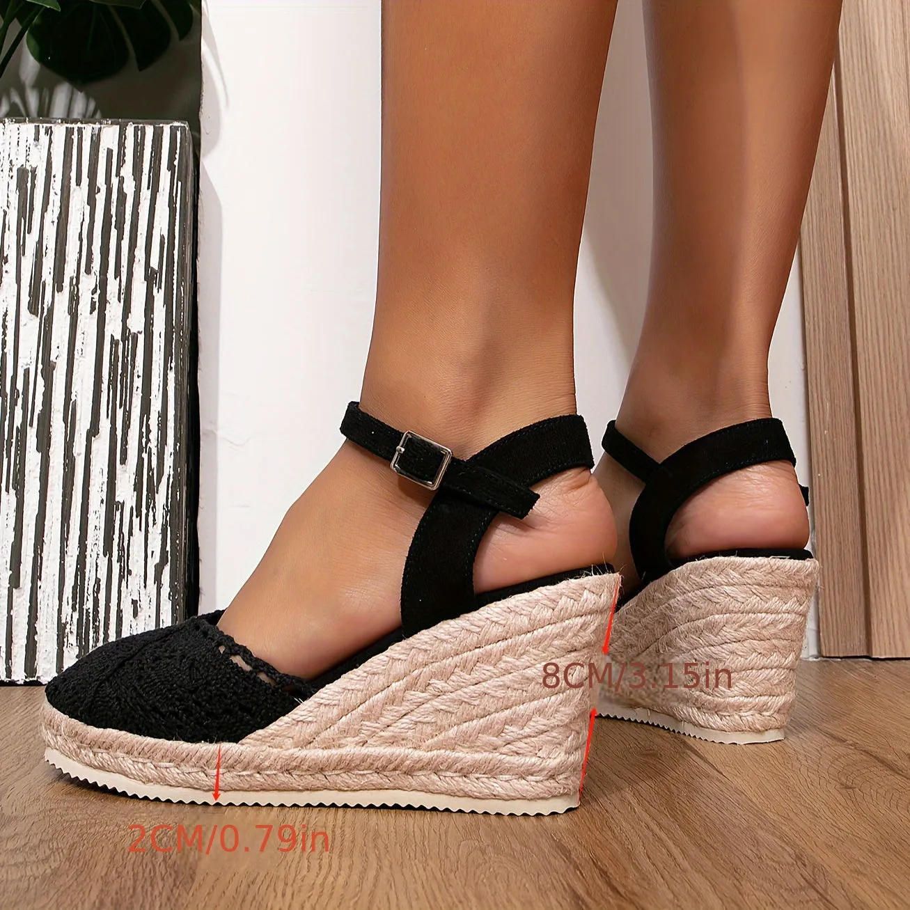 Valeria | Chic Espadrille Wedge Sandals