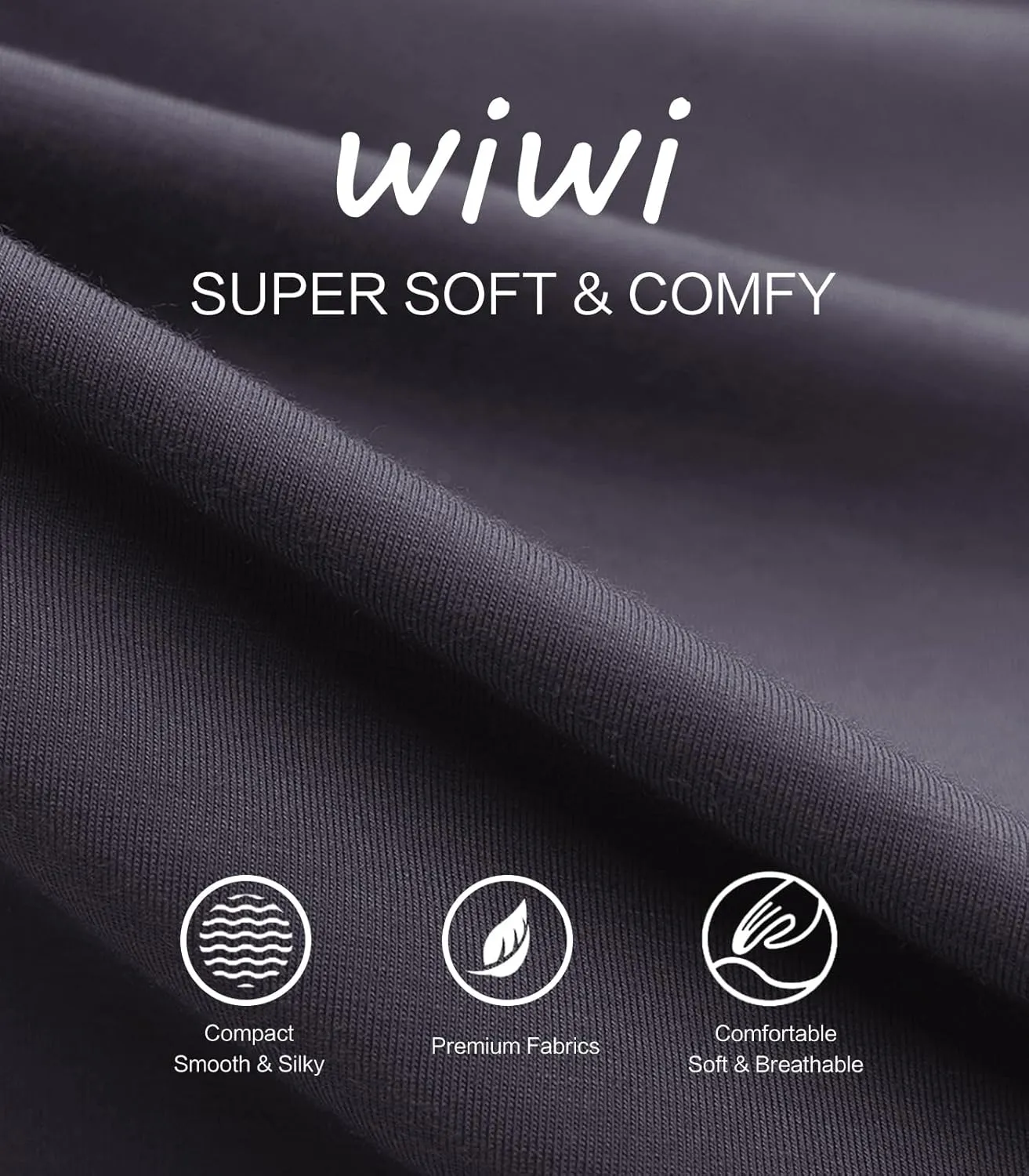 WiWi Womens Viscose from Bamboo Lounge Pants Soft Wide Leg Pajama Bottoms Palazzo Yoga Pant Casual Pj Bottom S-XXL