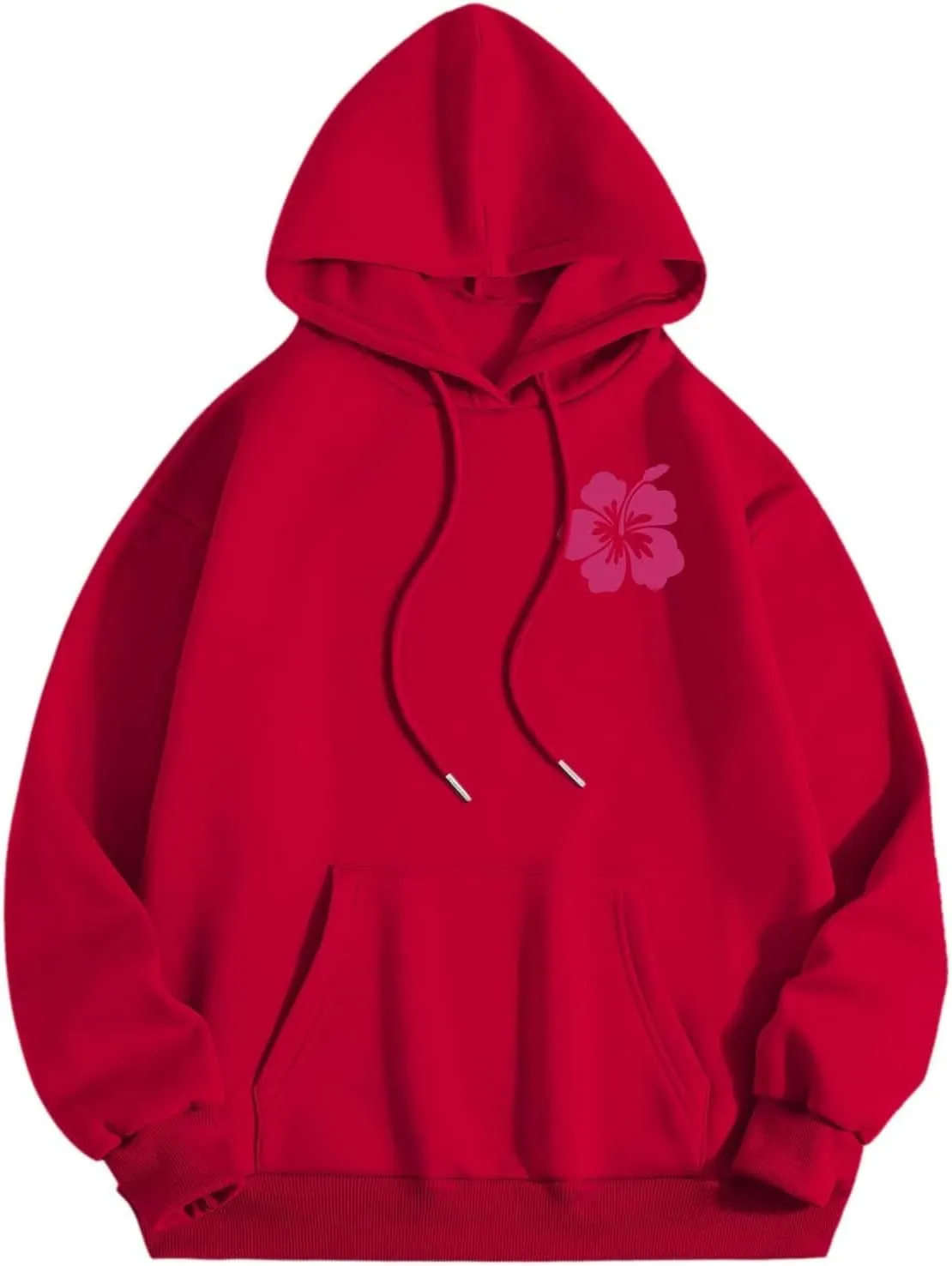 Women Graphic Summer Waves Chill Enjoy Letter Hoodie Oversized Drawstring Sweatshirt with Kangaroo Pocket