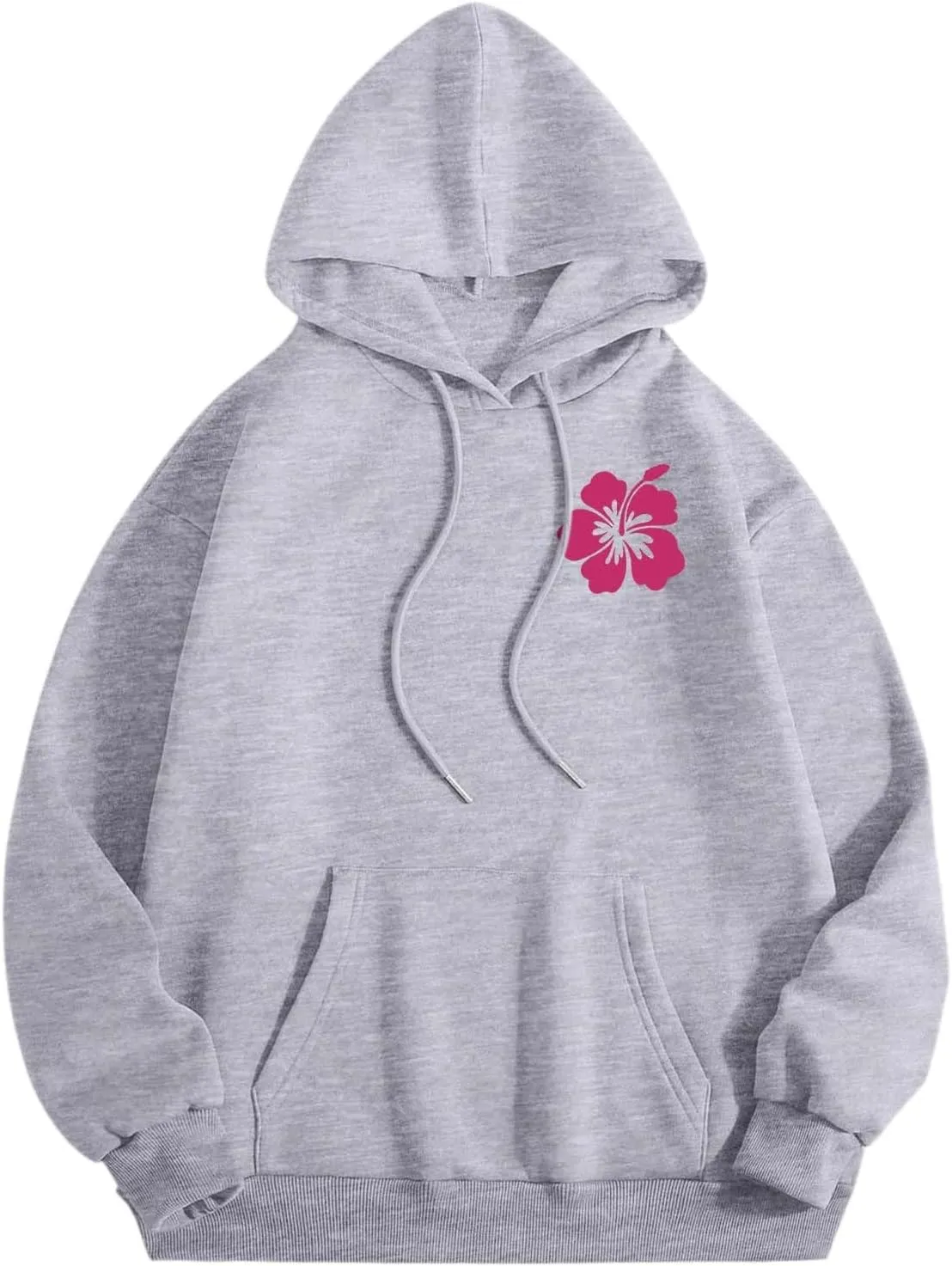 Women Graphic Summer Waves Chill Enjoy Letter Hoodie Oversized Drawstring Sweatshirt with Kangaroo Pocket
