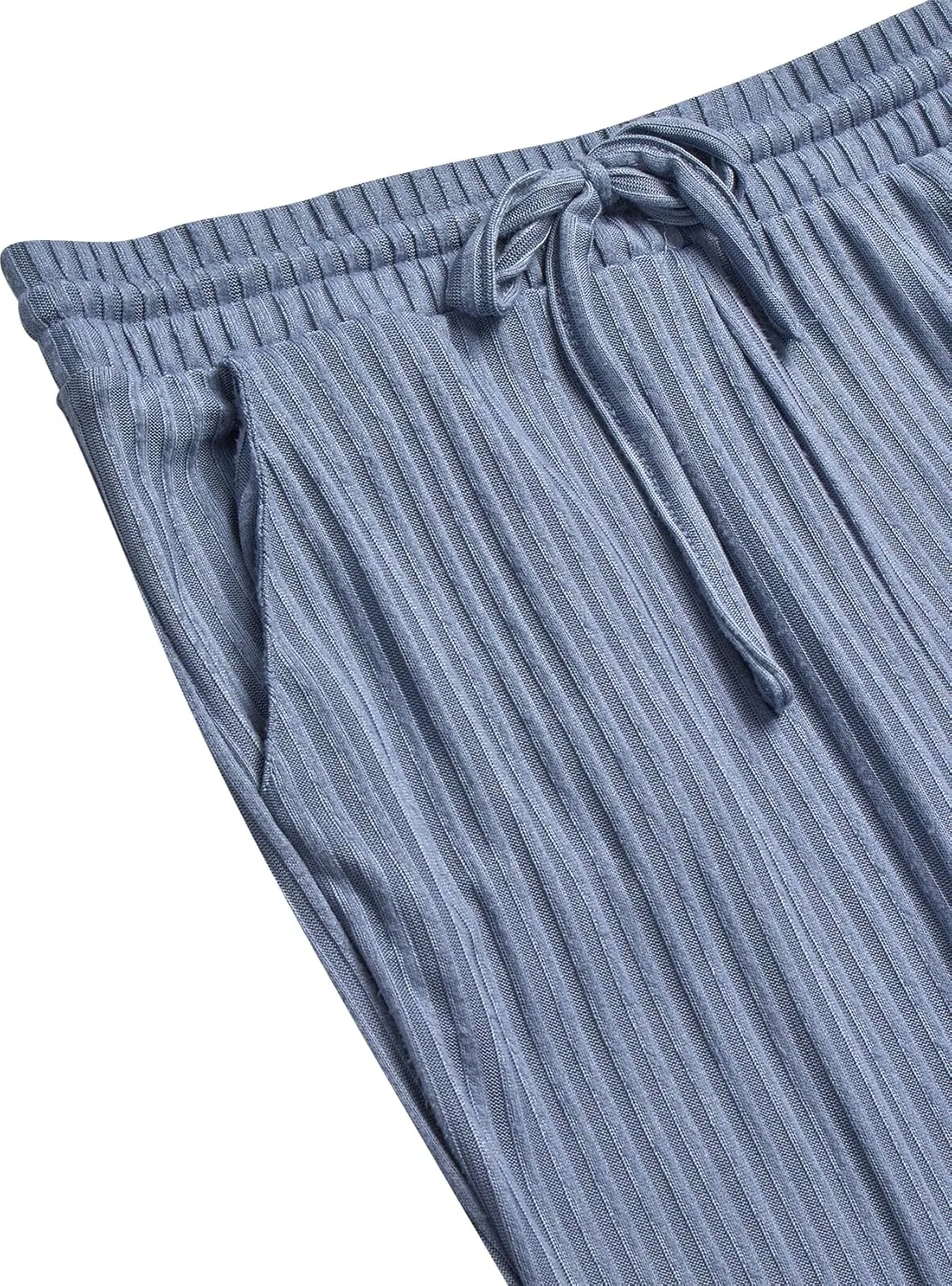 Women's 4-Piece Pajama Set  Soft Hacci Knit Loungewear, Short Sleeve T-Shirt, Tank Top, Cardigan & Jogger Pants