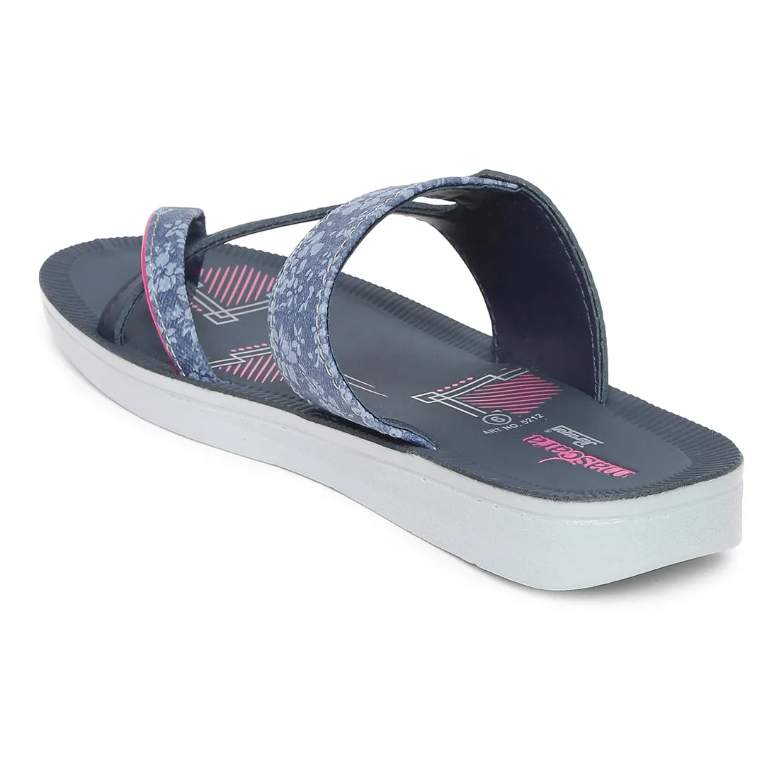 Women's Blue Mascara Sandals -(PU5212L_BLU)