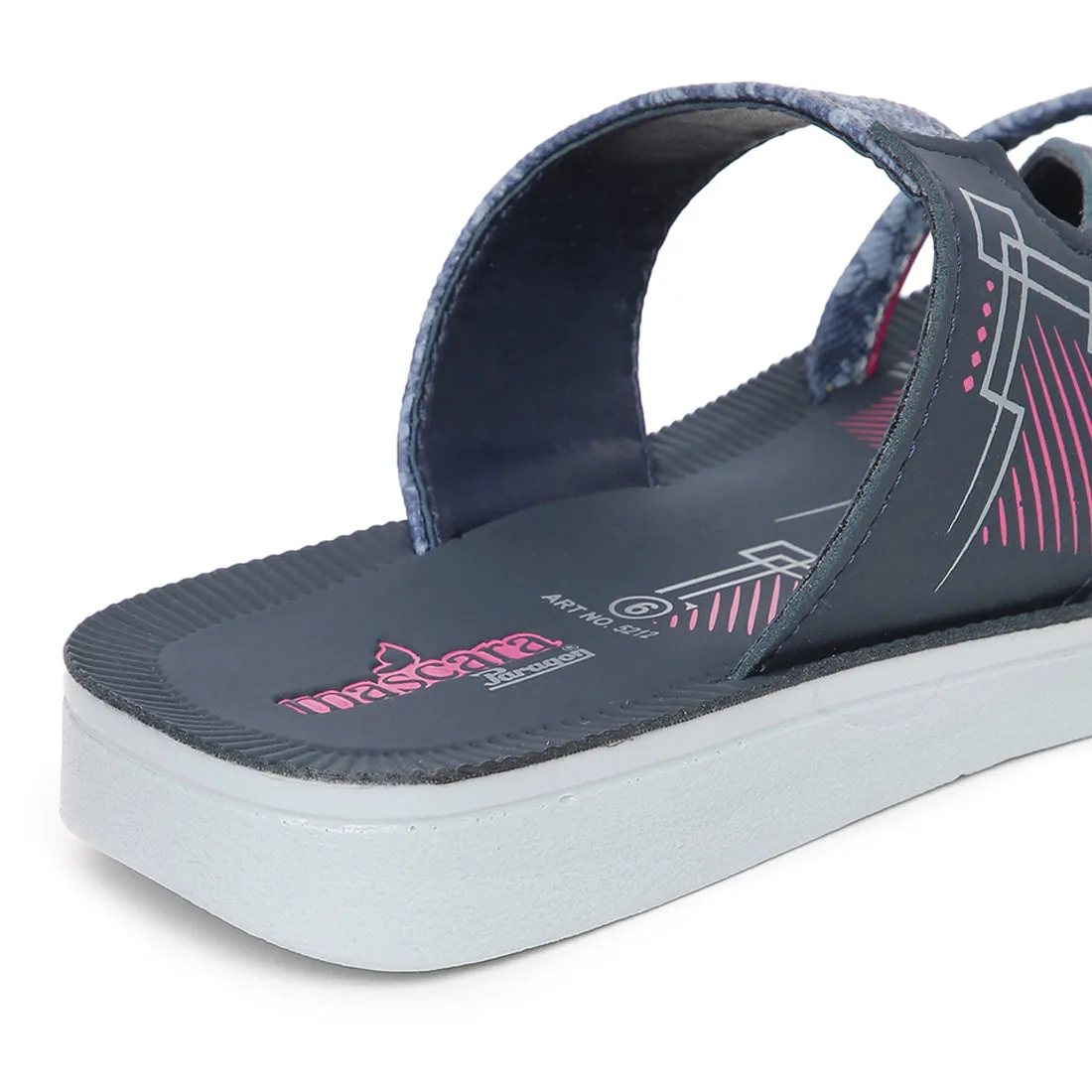 Women's Blue Mascara Sandals -(PU5212L_BLU)