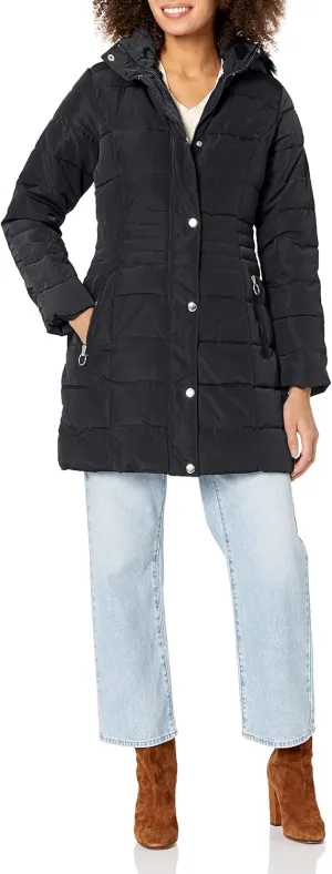 Women's Faux Memory Puffer Coat