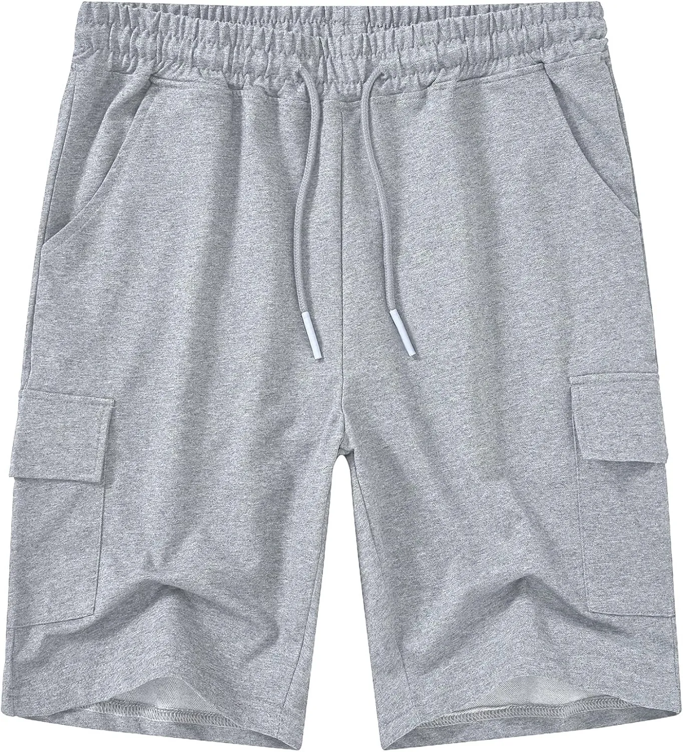 YuKaiChen Men's Casual Cargo Shorts Classic Relaxed Fit Drawstring Elastic Waist with Pockets