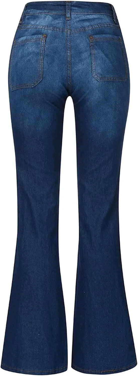 YUTANRAL Womens Jeans/Sweatpants 2024 Lounge Baggy Wide Leg Pants Fashion High Waisted Joggers Y2k Clothes, Large