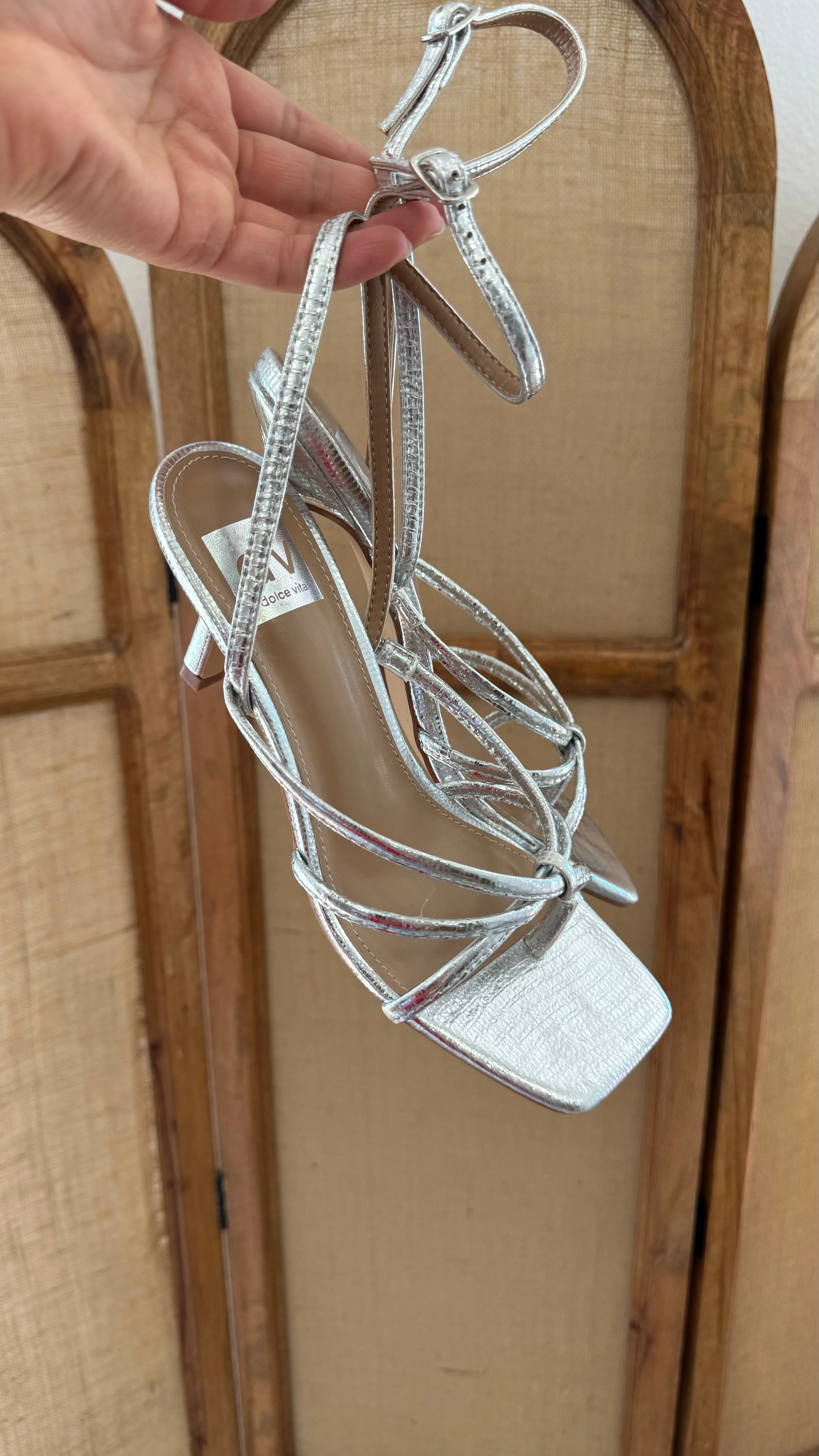 Zeffer Heel in SIlver- Dolce Vita