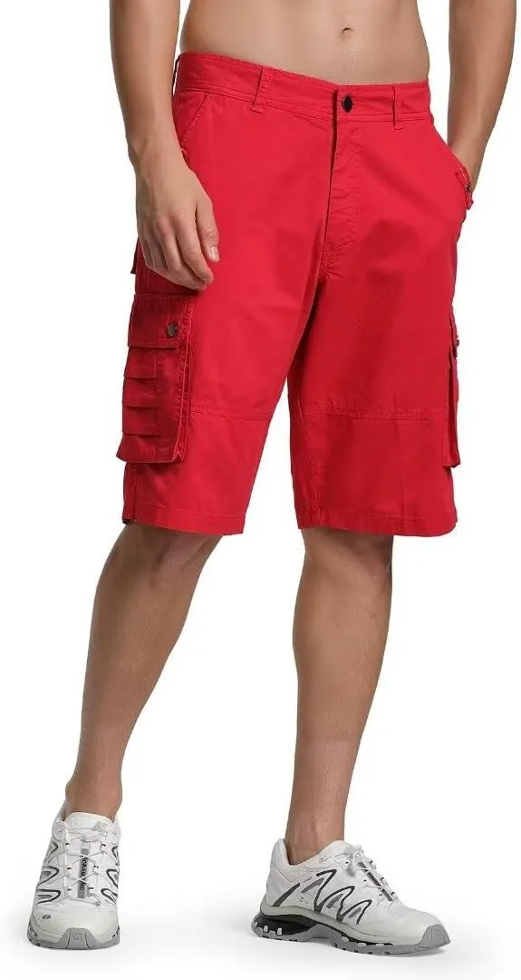Zusmen Mens Classic Cargo Shorts, Relaxed Fit Multi Pocket Stretch Men Short